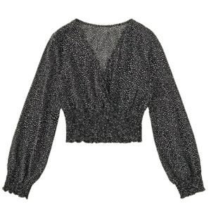 13.) Black & White Crop Top